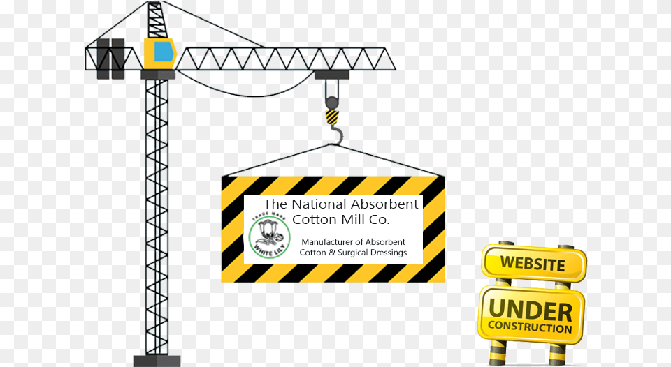 Website Under Construction, Construction Crane, Fence, Clapperboard Png Image