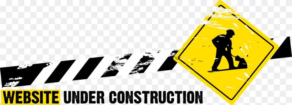 Website Under Construction Website Still Under Construction, Road, Tarmac, Person, Sign Png Image