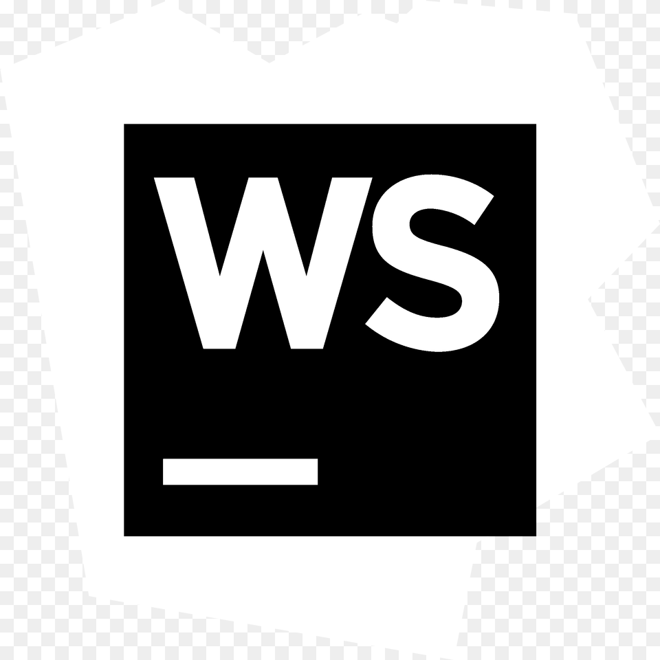 Webstorm Icon Logo Fashion Brand, Stencil, Text Png Image