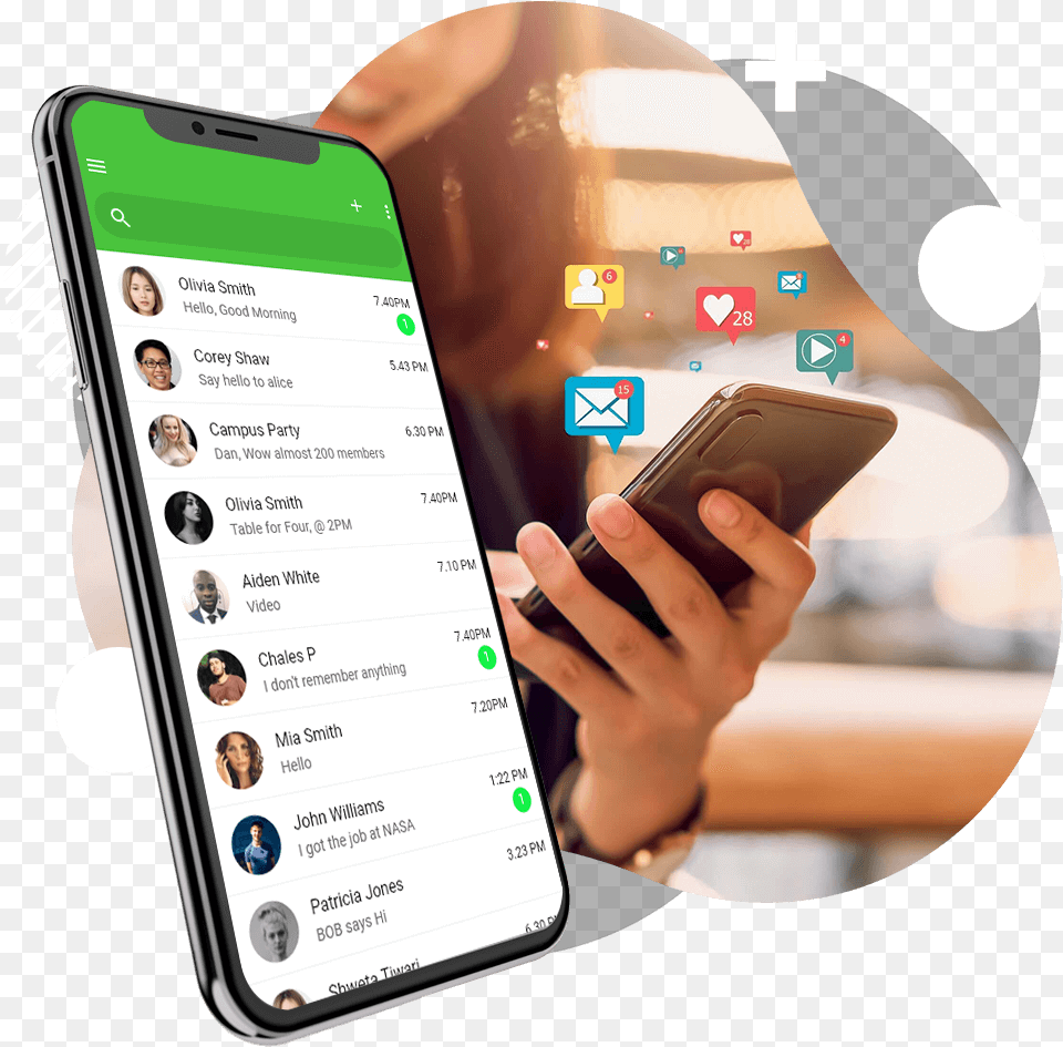 Wechat Clone App Development Like Social Media, Electronics, Mobile Phone, Phone, Computer Png