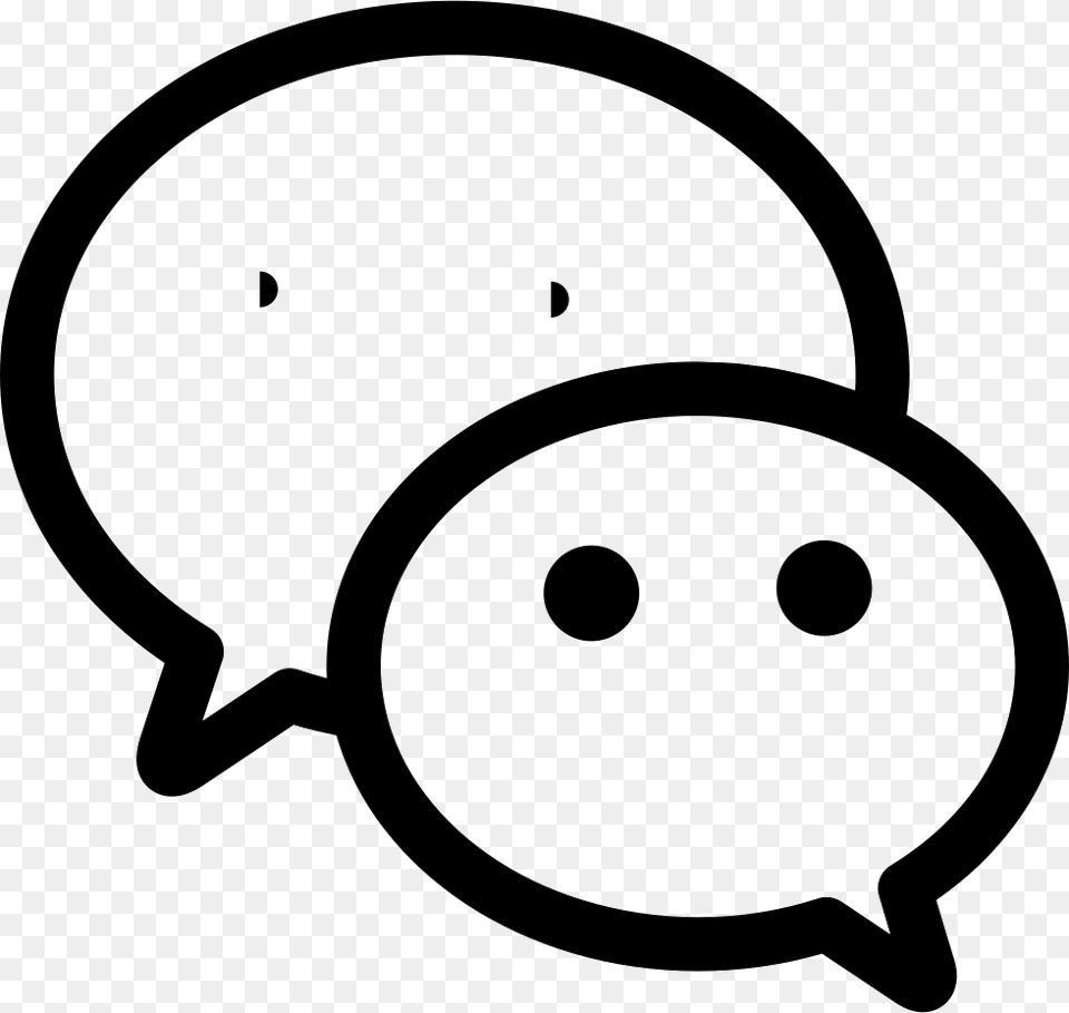 Wechat Icon Free Download, Stencil Png