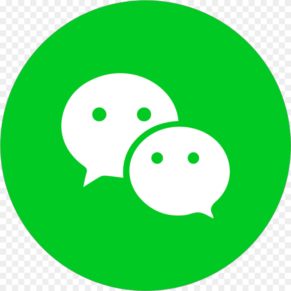 Wechat Logo Transparent Background Wechat, Green, Disk Free Png