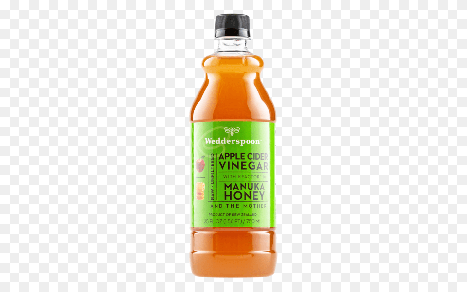 Wedderspoon Apple Cider Vinegar With Manuka Honey Wedderspoon, Beverage, Juice, Food, Ketchup Png