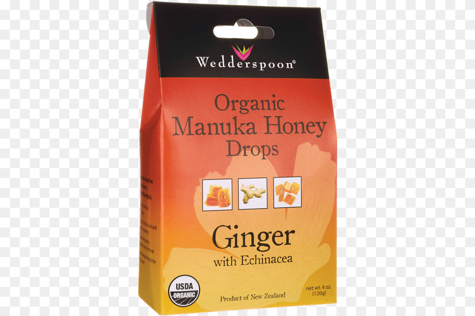 Wedderspoon Organic Manuka Honey Drops Ginger With Wedderspoon Manuka Honey Throat Lozenges, Box, Cardboard, Carton Free Png Download