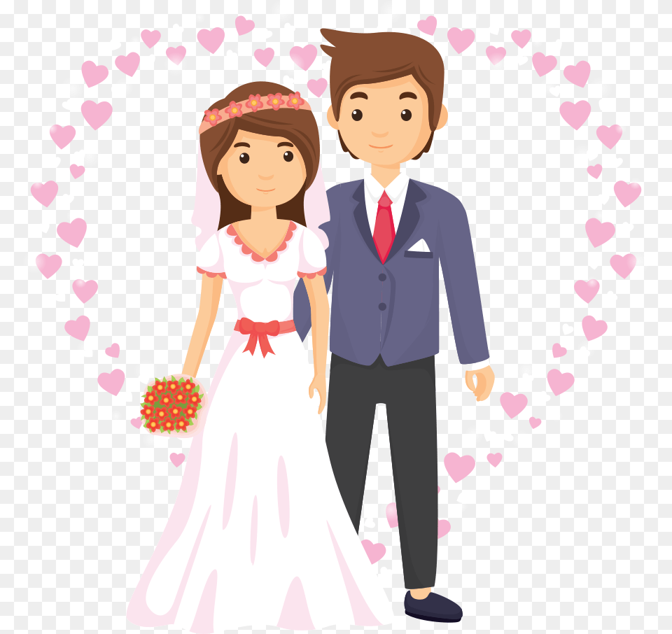 Wedding Anniversary Wish Hindi Whatsapp Wedding Anniversary Wishes Cartoon, Girl, Child, Clothing, Person Free Png Download
