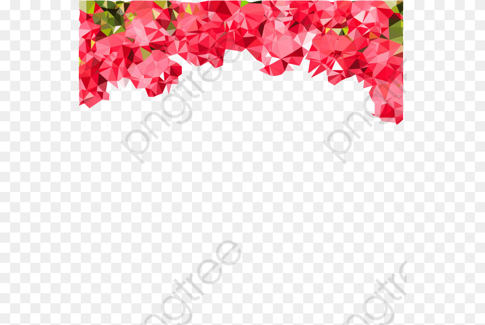Wedding Border Clipart Concise Flowers Decoration For Wedding Invitation, Plant, Petal, Flower, Geranium Free Png