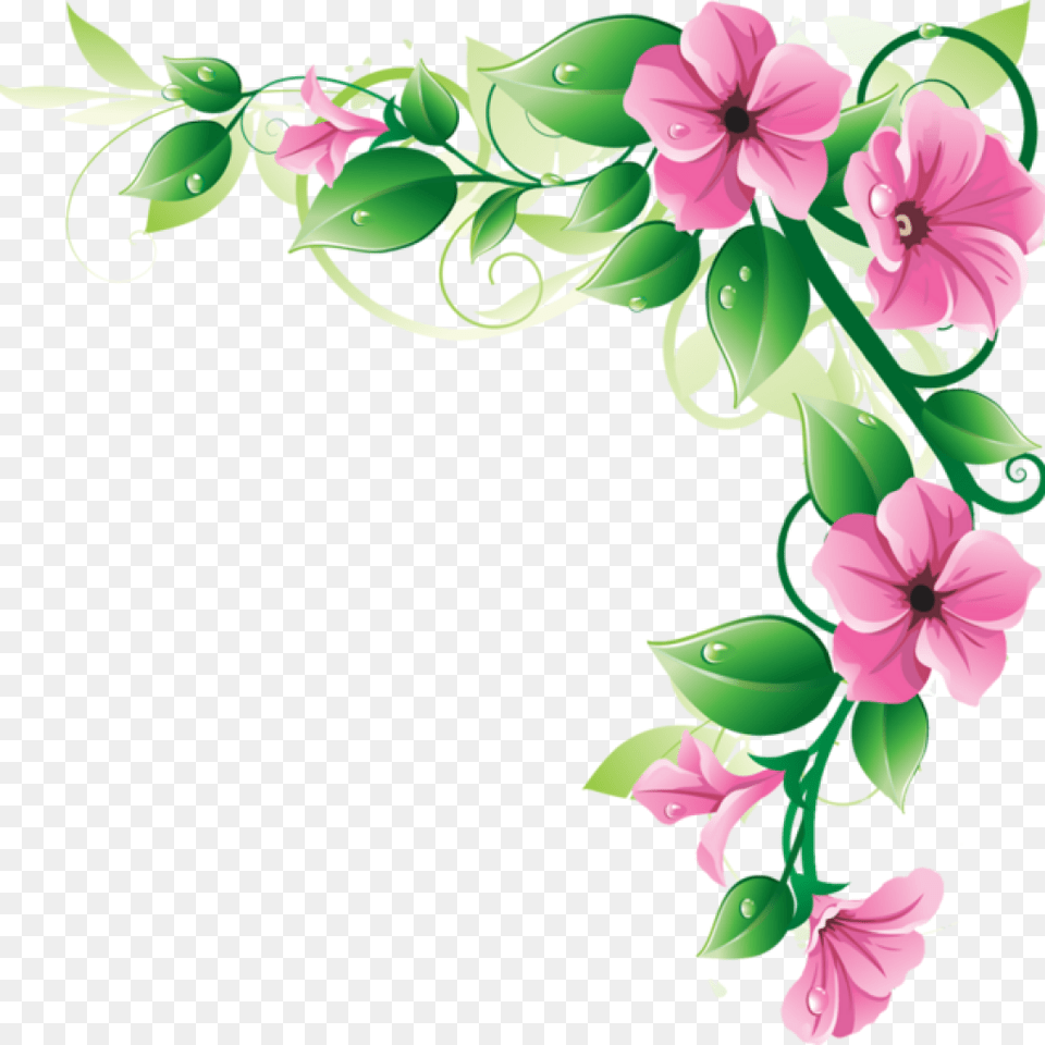 Wedding Border Transparent Image Flower Border, Art, Floral Design, Graphics, Pattern Free Png Download