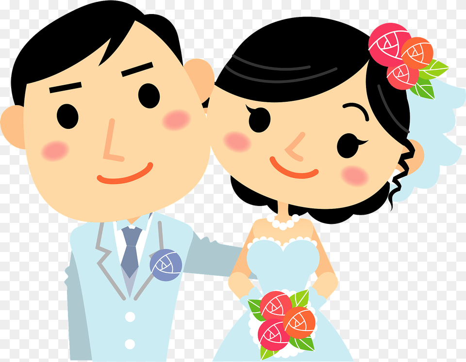 Wedding Bride And Groom Clipart, Art, Graphics, Clothing, Dress Free Transparent Png