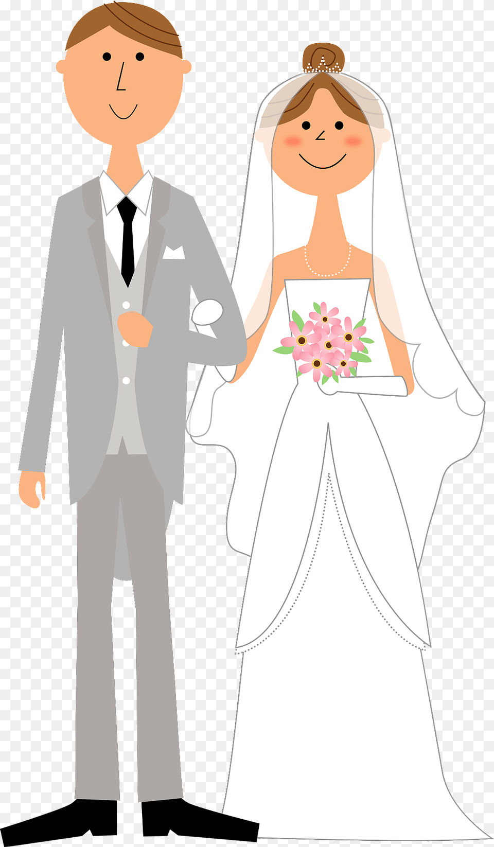 Wedding Bride And Groom Clipart, Formal Wear, Fashion, Dress, Suit Free Transparent Png