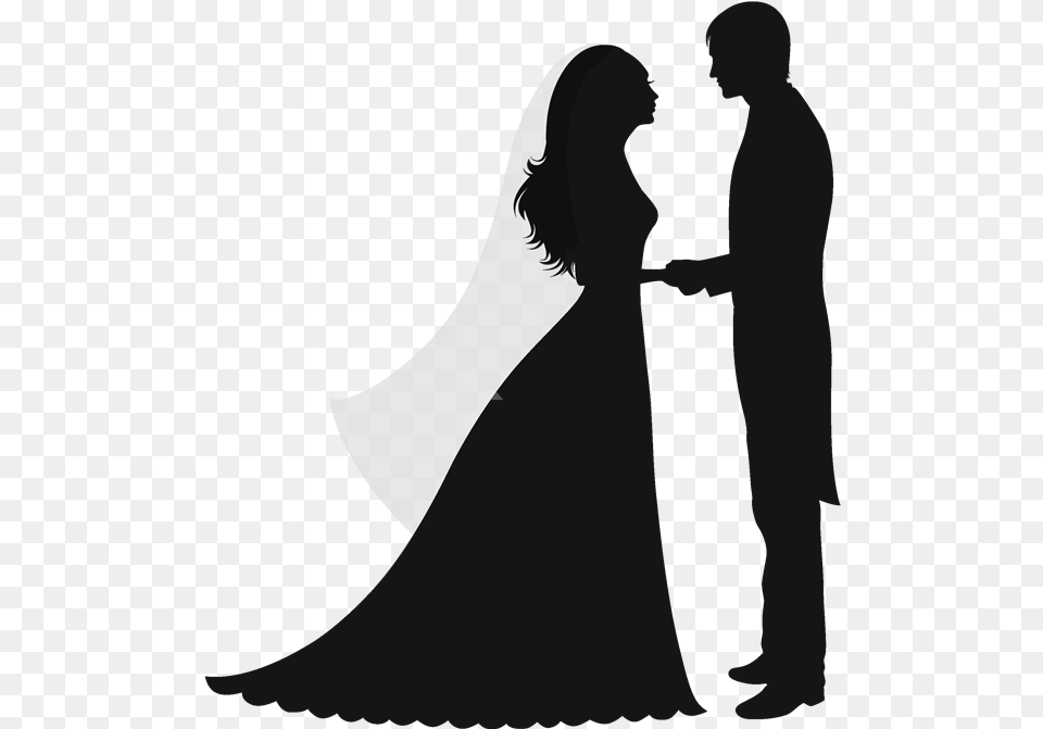 Wedding Bride Married Couple Silhouette, Fashion, Adult, Person, Woman Free Transparent Png