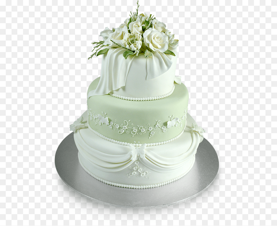 Wedding Cake, Dessert, Food, Wedding Cake, Flower Free Png Download