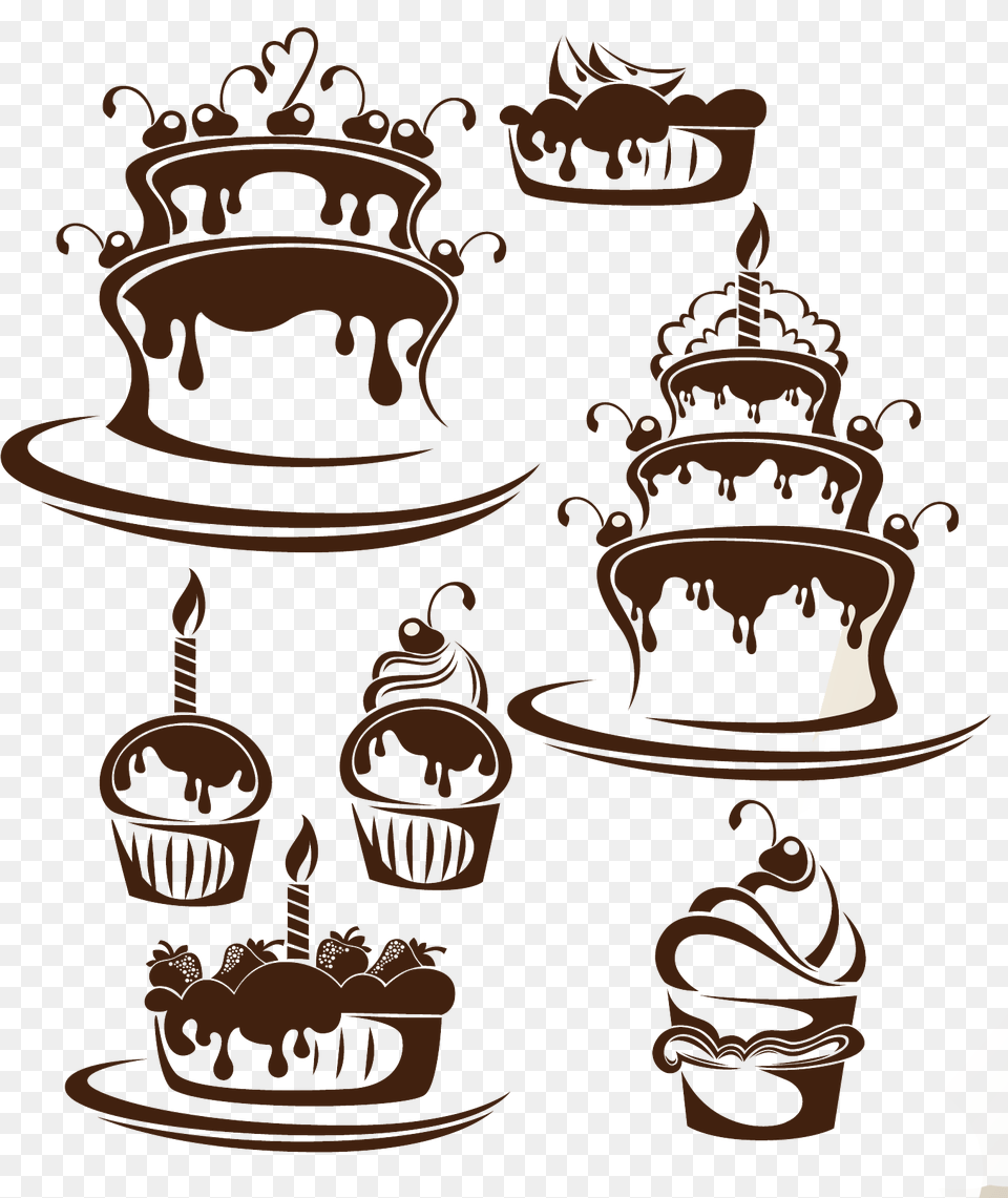 Wedding Cake Birthday Cake Cupcake Vector Cake Silhouette, Accessories, Jewelry, Crown, Earring Png