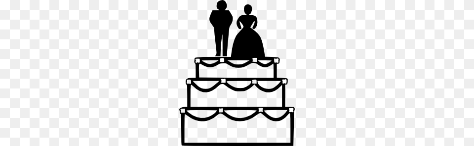 Wedding Cake Clip Art, Stencil, Silhouette, Person, People Free Png