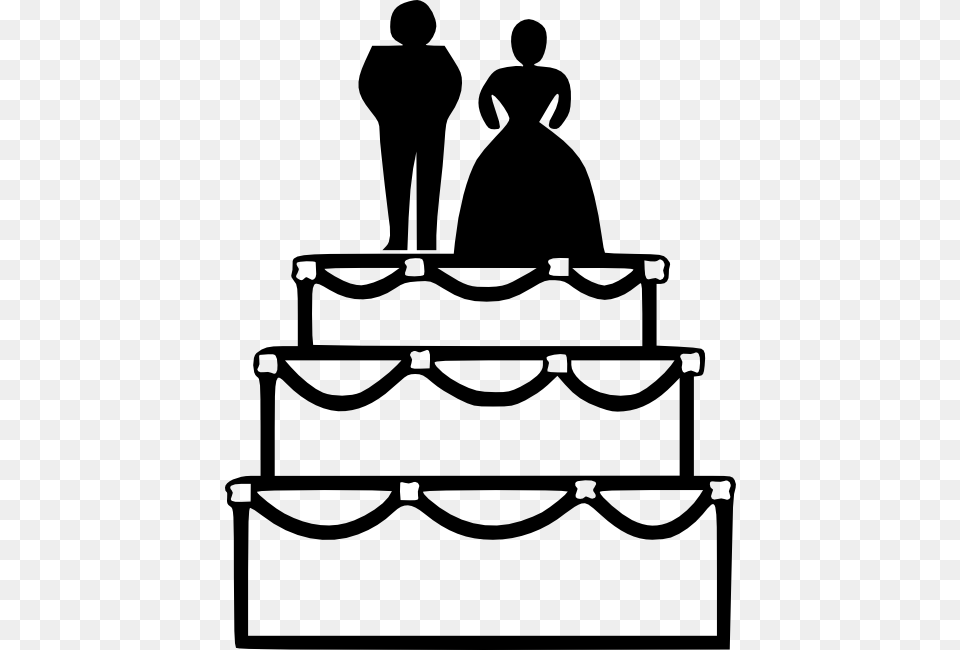Wedding Cake Clipart, Gray Free Png Download