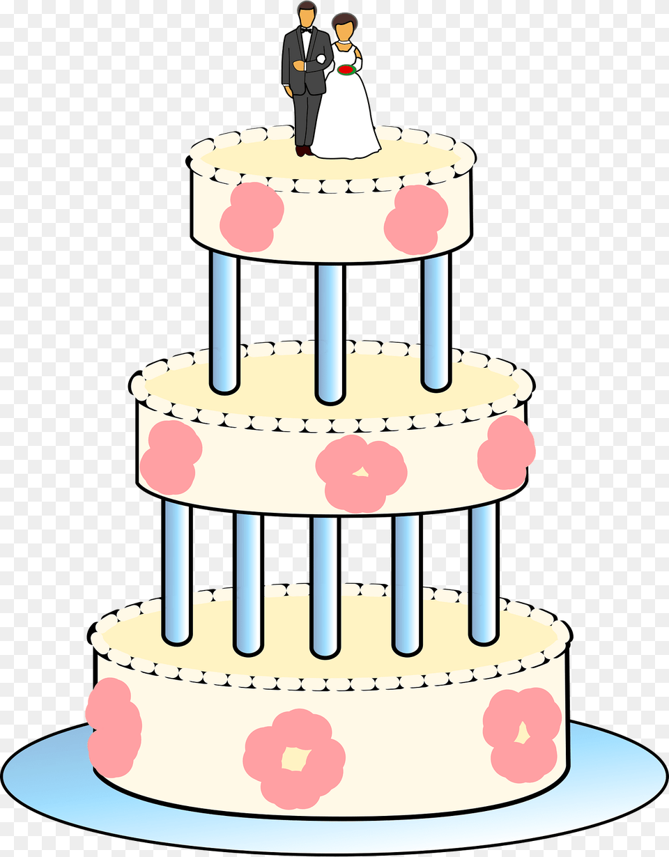 Wedding Cake Clipart, Dessert, Food, Birthday Cake, Cream Free Png Download