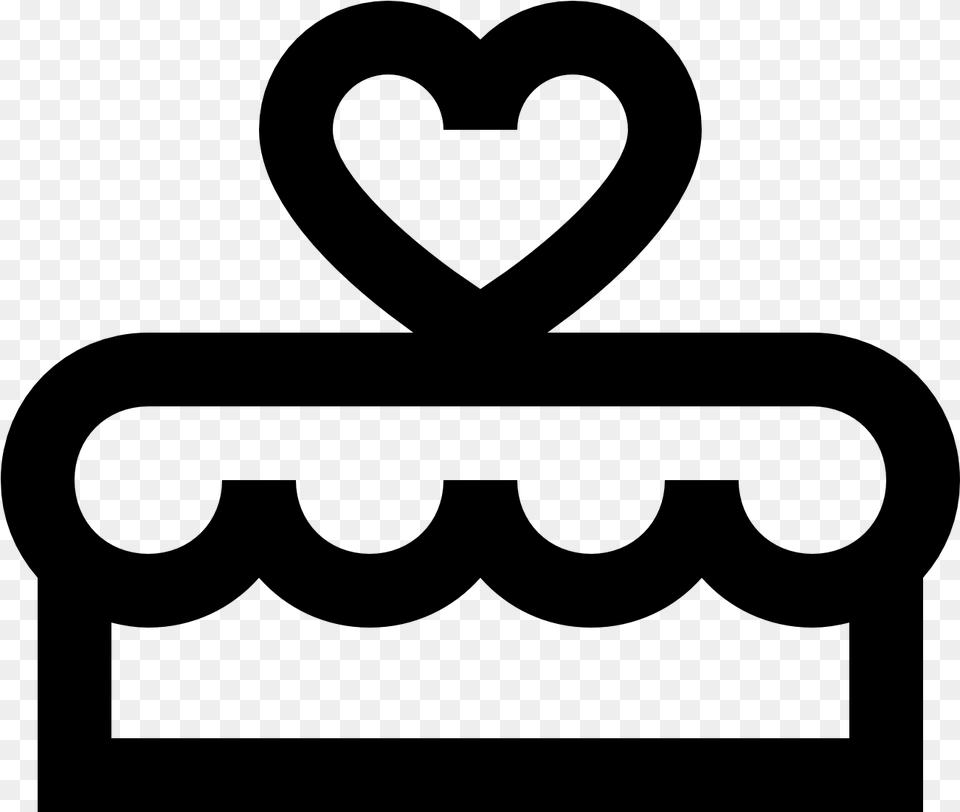 Wedding Cake Clipart Icon Transparent Birthday Icon, Gray Png Image