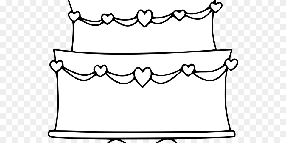 Wedding Cake Clipart Outline, Dessert, Food, Accessories, Jewelry Free Png Download