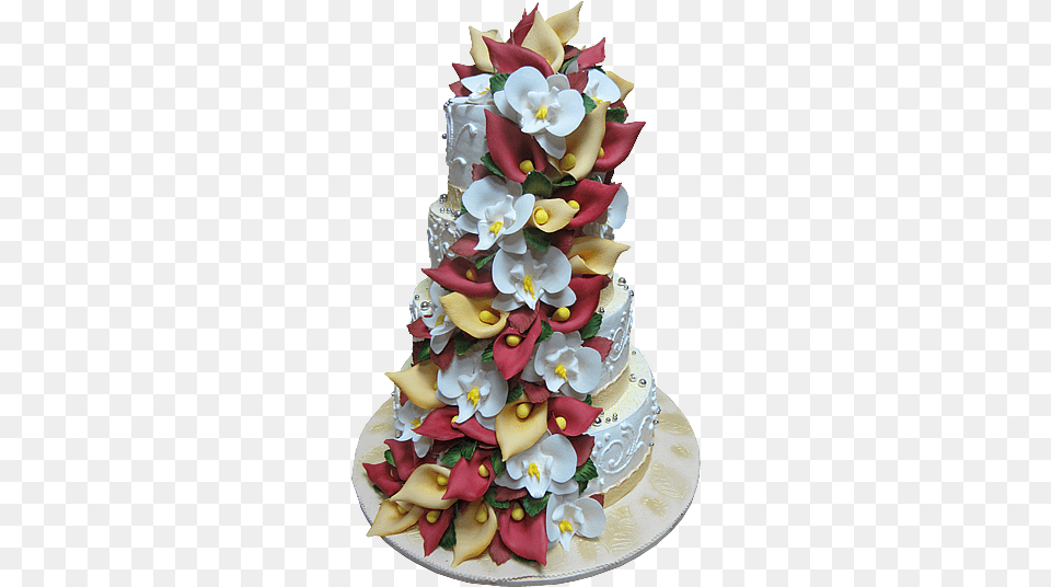 Wedding Cake Image Garden Roses, Dessert, Food, Birthday Cake, Cream Png