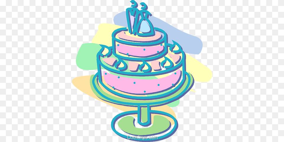 Wedding Cake Royalty Vector Clip Art Illustration, Dessert, Food, Birthday Cake, Cream Free Png