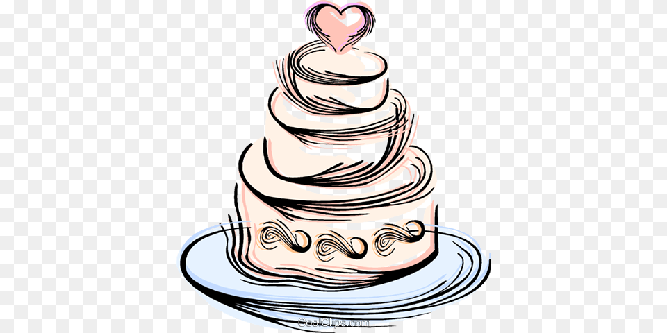 Wedding Cake Royalty Vector Clip Art Illustration, Dessert, Food, Birthday Cake, Cream Png