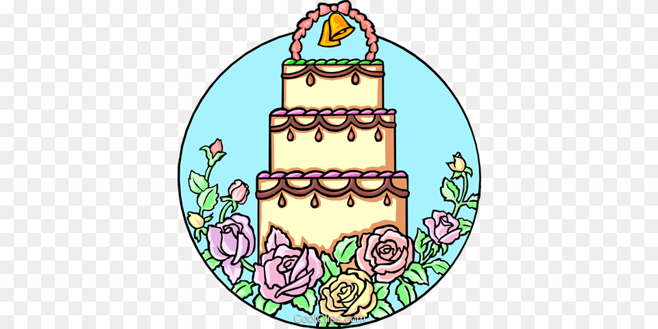 Wedding Cake Royalty Vector Clip Art Illustration, Dessert, Food, Birthday Cake, Cream Free Png Download