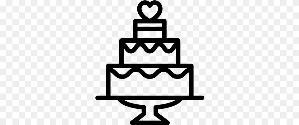 Wedding Cake Vector Wedding Cake Icon Vector, Gray Free Png Download