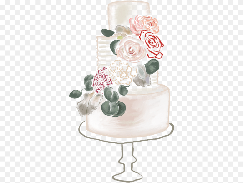 Wedding Cake Wedding Cake, Plant, Rose, Icing, Food Free Png