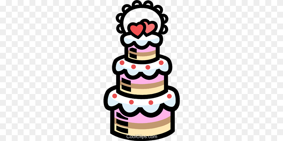 Wedding Cakes Royalty Vector Clip Art Illustration, Food, Cake, Dessert, Cream Free Transparent Png