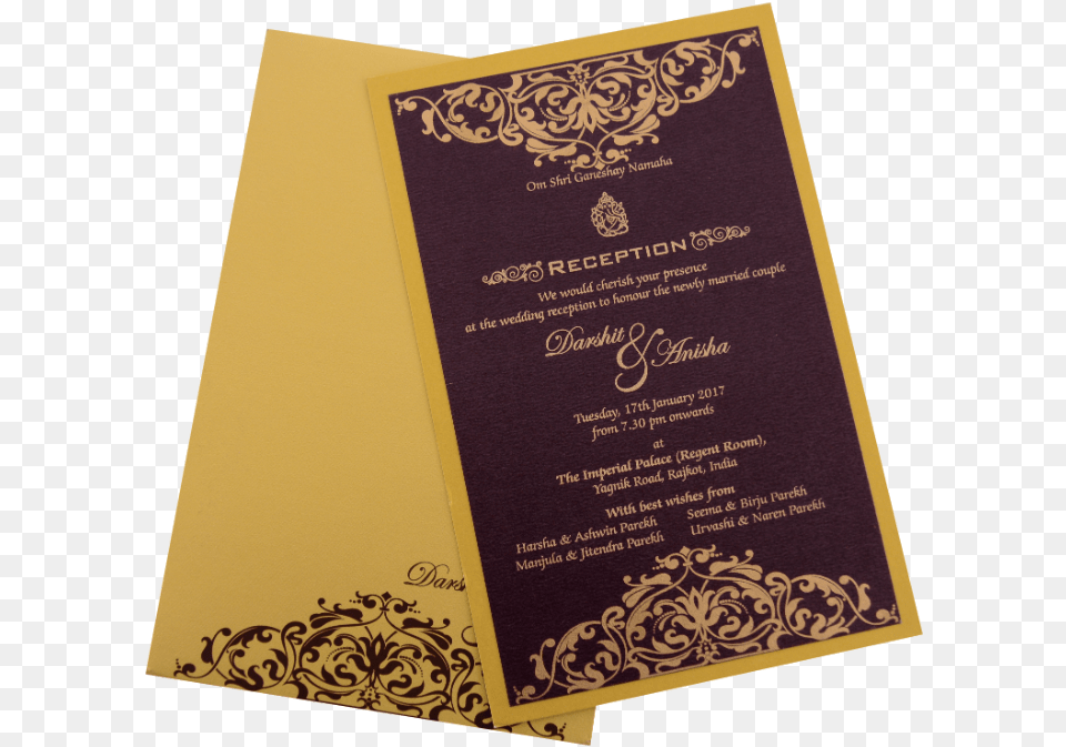 Wedding Card For Anisha, Book, Publication, Text Free Png Download