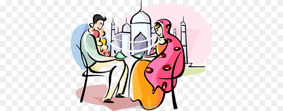 Wedding Ceremony In India Royalty Vector Clip Art, Modern Art, Baby, Person, Book Free Transparent Png