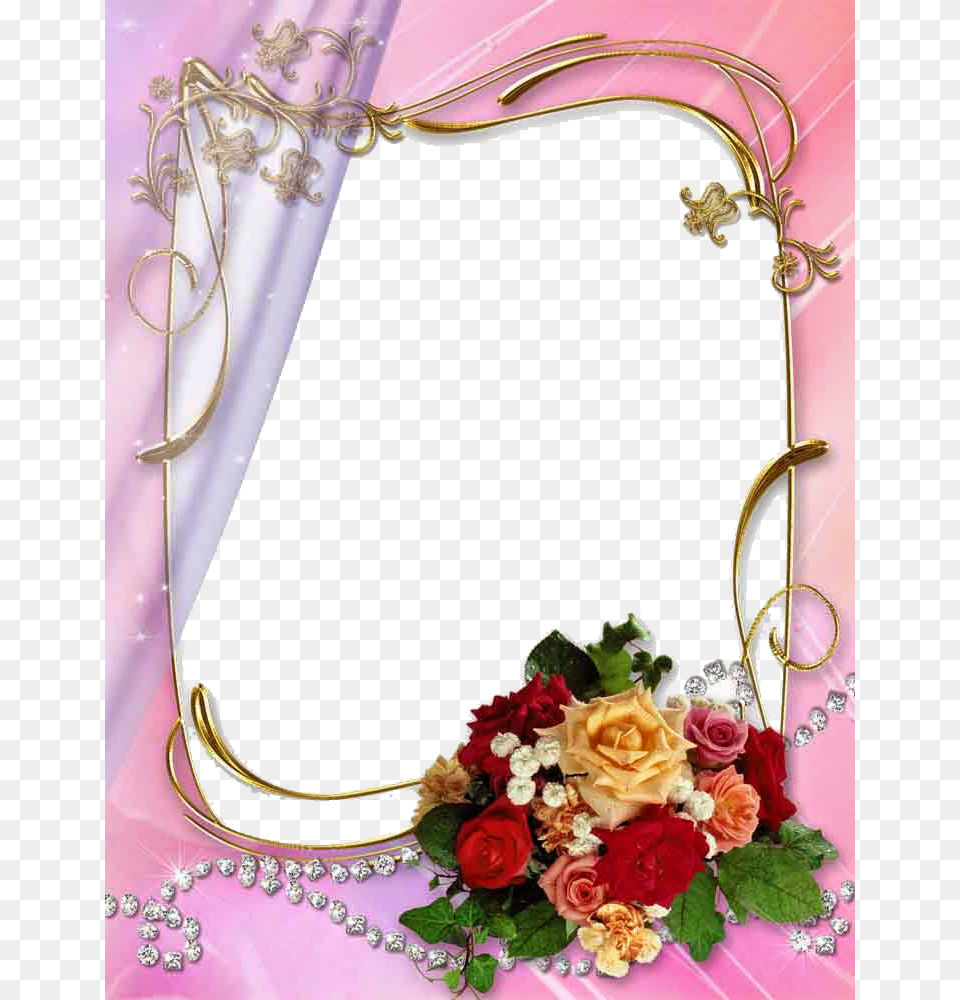 Wedding Clipart For Kids Wedding Frames Hd, Flower, Flower Arrangement, Plant, Rose Png Image