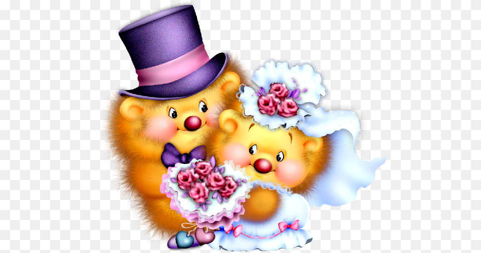 Wedding Clipart Teddy Bears For Cover, Clothing, Hat, Pattern, Person Png