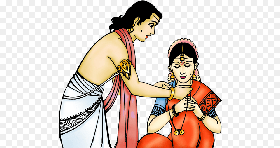 Wedding Clipart Telugu Marriage In Cartoon, Adult, Person, Female, Woman Png Image