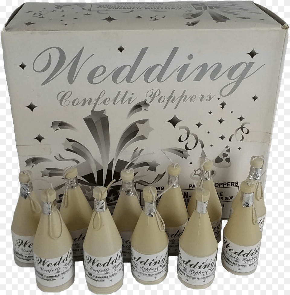 Wedding Confetti Poppers Open Wedding Confetti Poppers, Bottle, Cosmetics, Perfume, Beverage Free Png Download