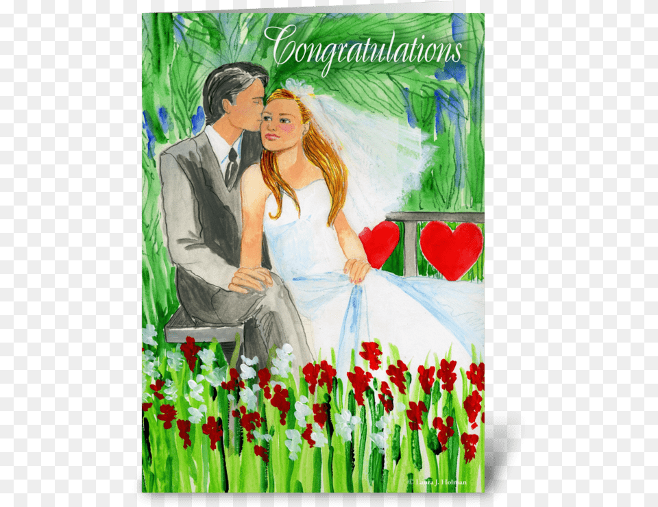 Wedding Congratulations Romantic Couple Greeting Card Love, Book, Publication, Woman, Adult Free Png