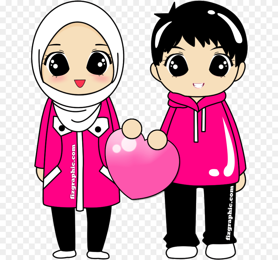 Wedding Couple Cartoon Muslim, Book, Comics, Publication, Baby Free Transparent Png
