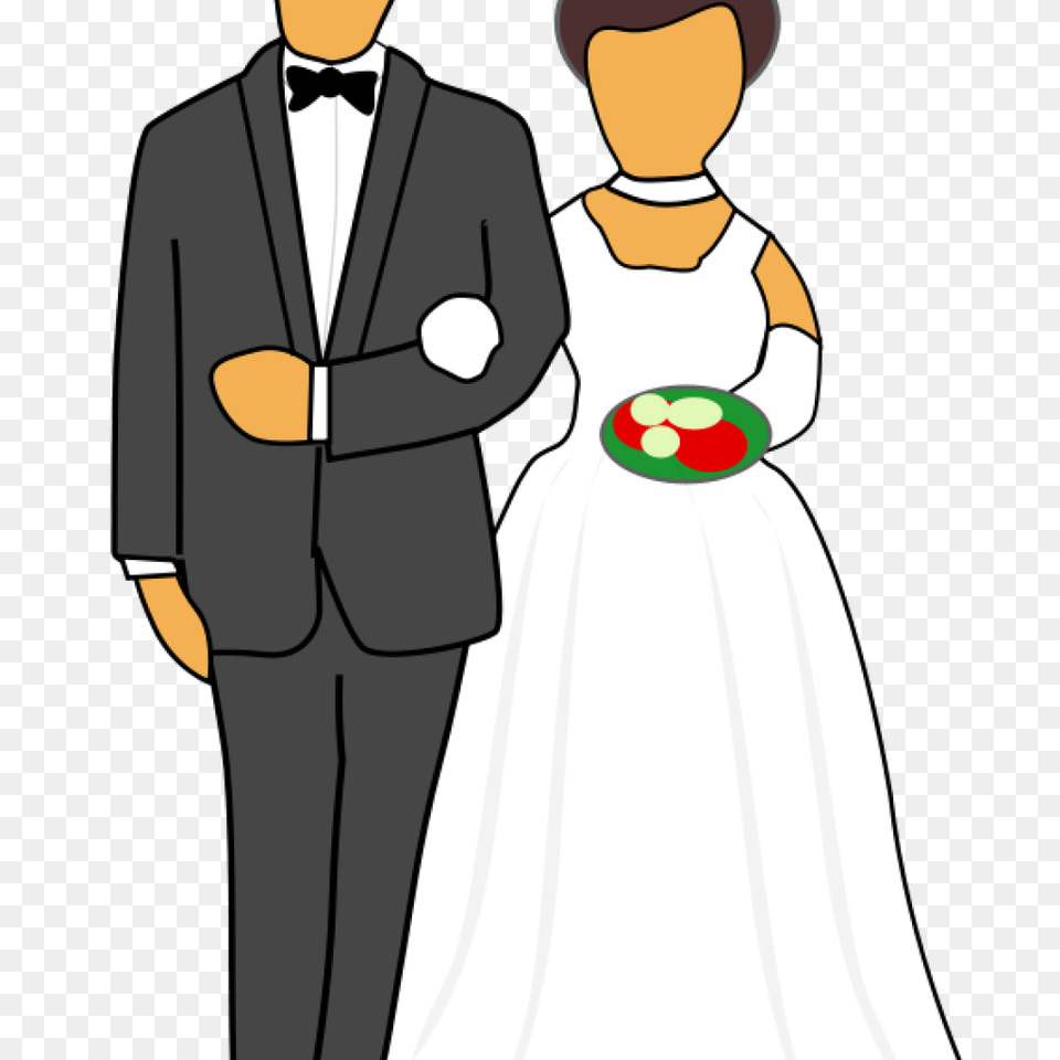 Wedding Couple Clip Art Clipart, Formal Wear, Tuxedo, Suit, Clothing Png Image