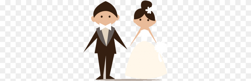 Wedding Couple Clipart, Clothing, Dress, Formal Wear, Fashion Png Image