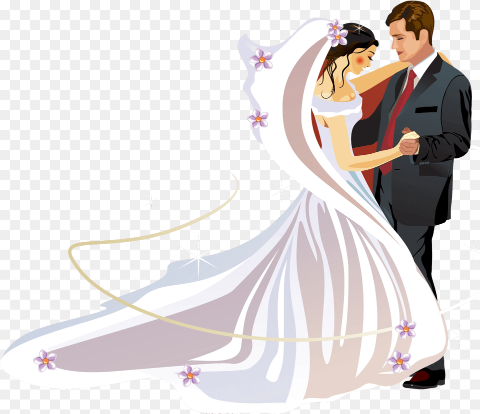 Wedding Couple Clipart, Formal Wear, Clothing, Gown, Dress Free Png