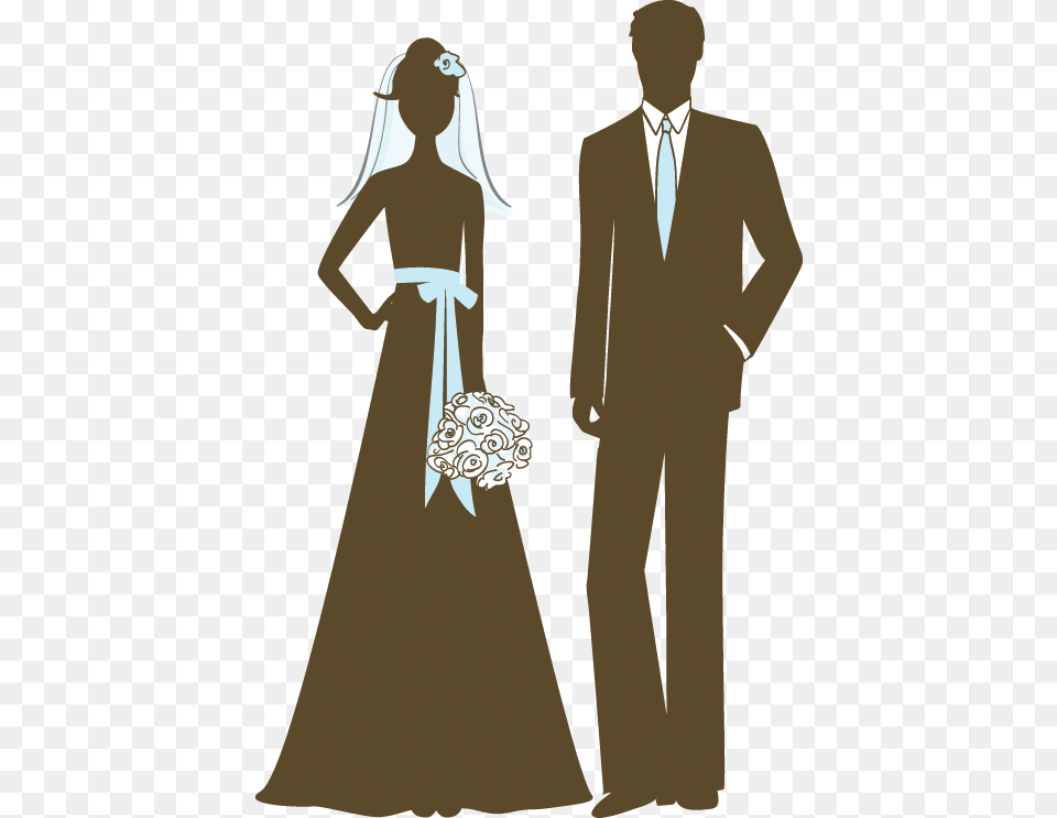 Wedding Couple Image Bride And Groom, Suit, Sleeve, Long Sleeve, Gown Free Png Download