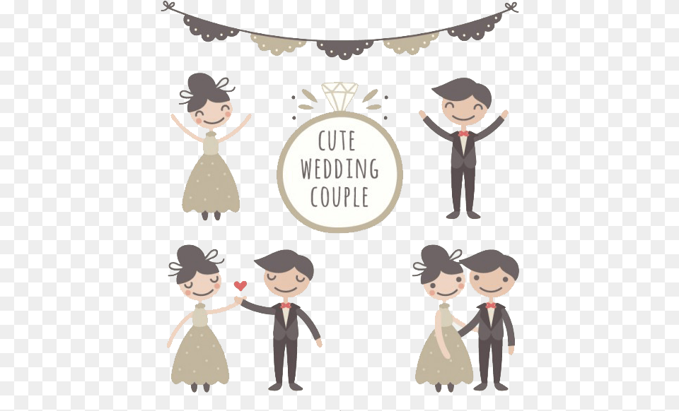 Wedding Couple Marriage Drawing Bridegroom Wedding Couple Drawing, Publication, Book, Person, People Png