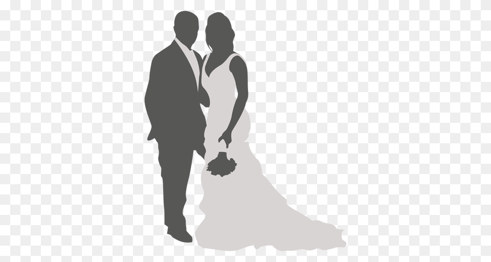 Wedding Couple Posing Silhouette, Gown, Formal Wear, Fashion, Dress Png