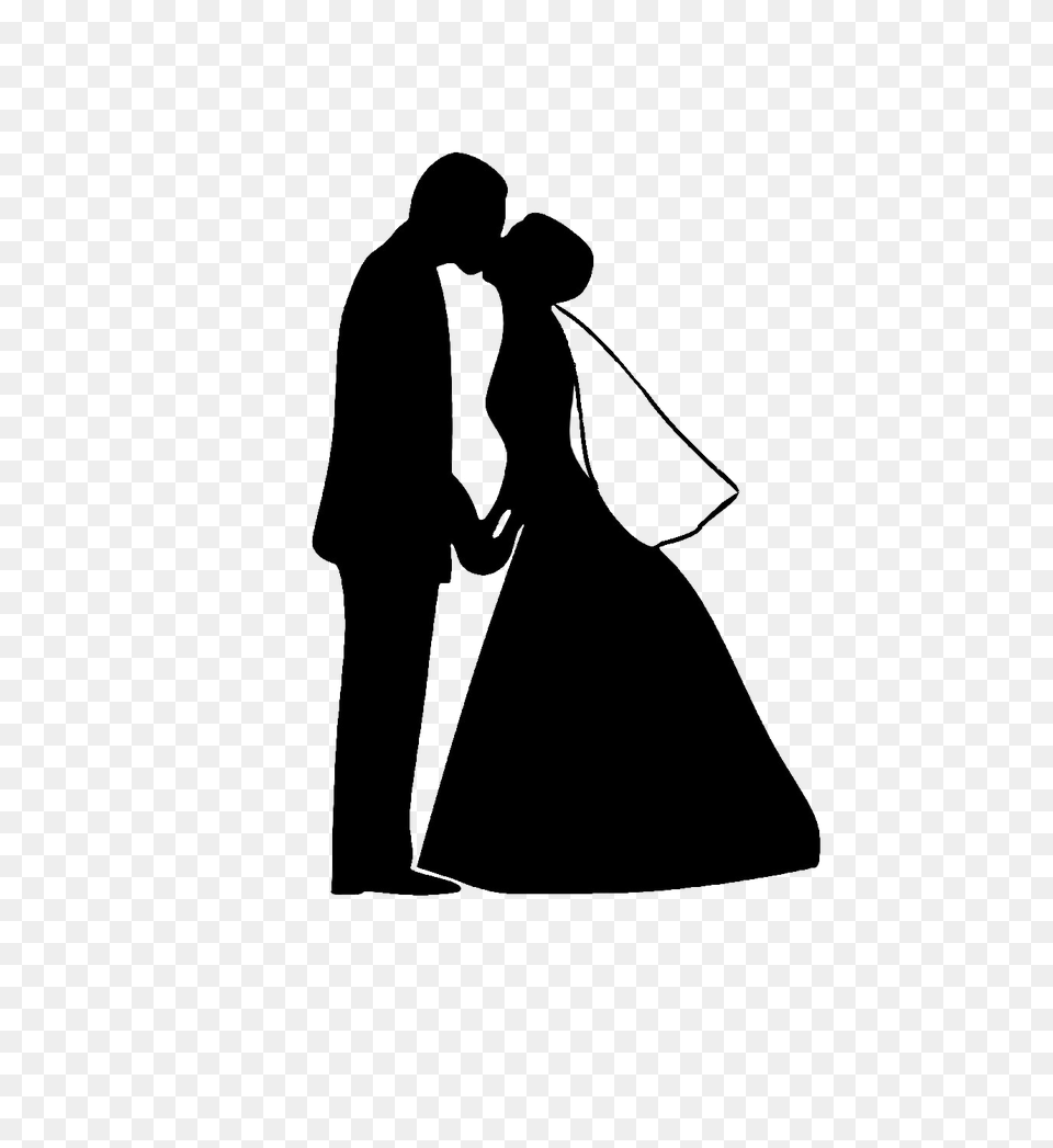 Wedding Couple Silhouette Arts, Adult, Person, Man, Male Png Image