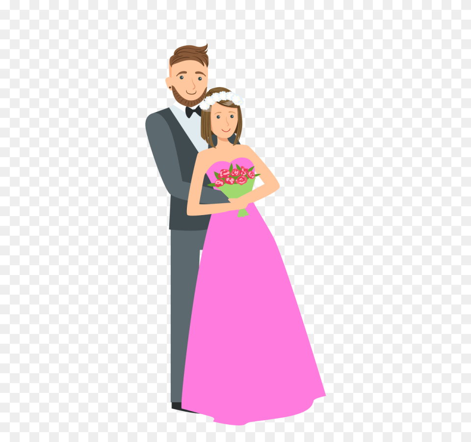 Wedding Couple Vector Transparent Background Download, Formal Wear, Suit, Clothing, Dress Free Png