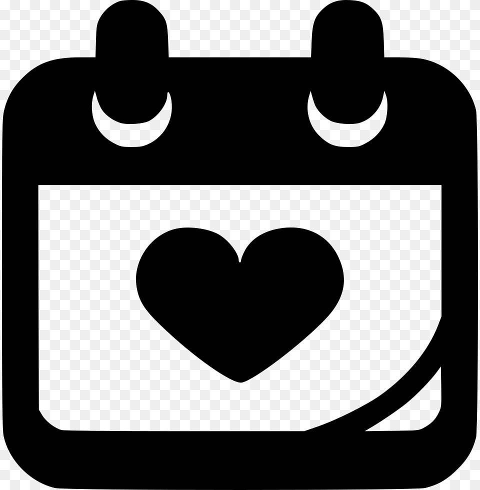 Wedding Date Heart, Stencil Free Png Download