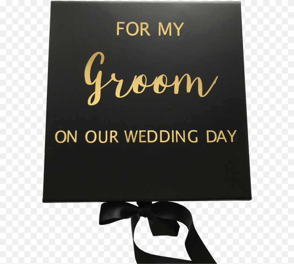 Wedding Day Gift Box Memory Box Bride Groom Wife Husband Calligraphy, Text, People, Person, Blackboard Free Transparent Png