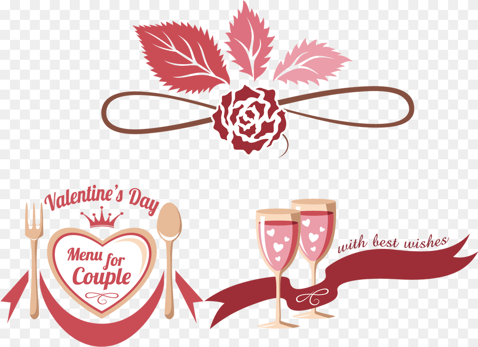 Wedding Decoration Vector, Glass, Cutlery, Fork, Wine Free Png Download