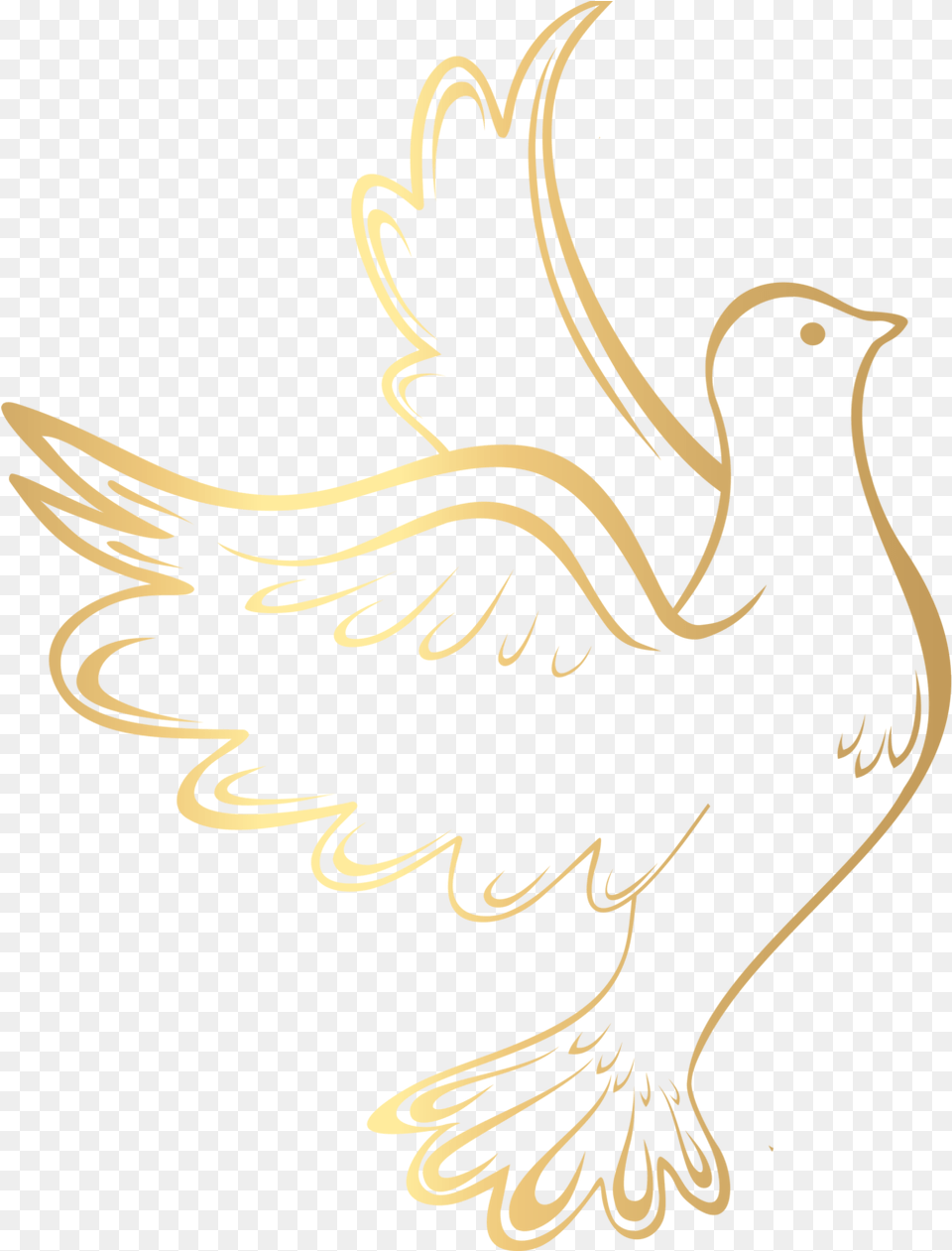 Wedding Dove Gold, Animal, Bird, Waterfowl Png