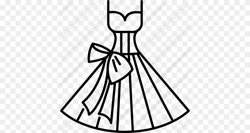 Wedding Dress, Gray Png Image