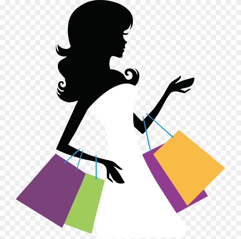 Wedding Dress Boxes For Shopping Girl Silhouette, Bag, Person, Shopping Bag, Adult Free Png